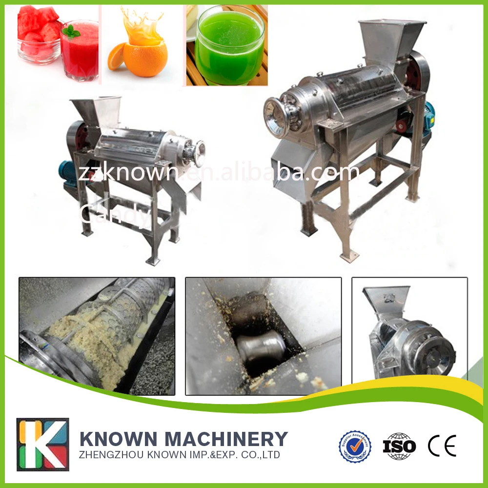 Spiral fruit juicer screw extractor / pepper ginger juice extractor