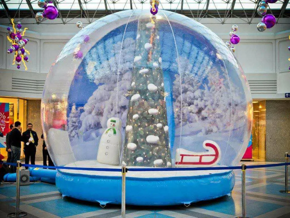 Clear Decorating Inflatable Snow Globe Christmas Plastic Balls For Sale Advertising Giant Inflatable Snow Globe Ball Clear Decorating Inflatable Snow Globe Christmas Plastic Balls For Sale Advertising Giant Inflatable Snow Globe Ball
