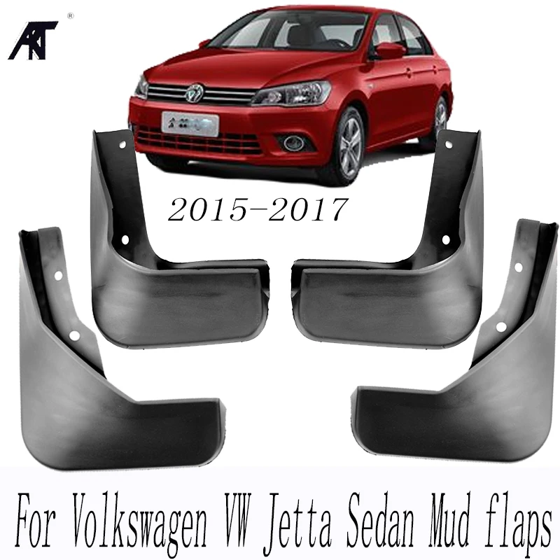 Set Molded Mud Flaps For Volkswagen VW Jetta Sedan 2015 2016 2017 Mudflaps Splash Guards Front
