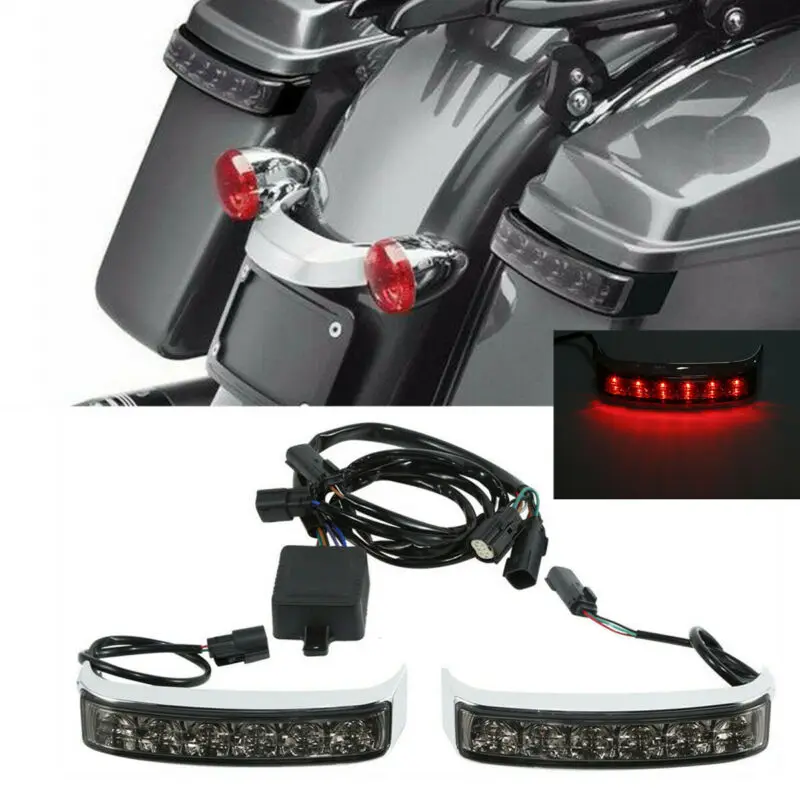 Saddlebag СВЕТОДИОДНЫЙ ПОВОРОТНЫЙ фонарь для Harley Road Electra Street Glide Ultra Limited Classic Low 14 19 CVO