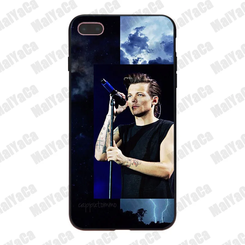 MaiYaCa One Direction 1d Louis Tomlinson High-end Protector soft phone Case for iPhone 8 7 6 6S Plus X 10 5 5S SE 5C Coque Shell