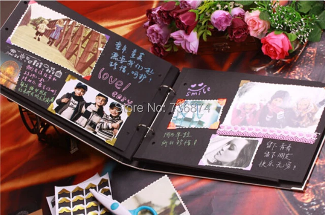 photo albums with black pages