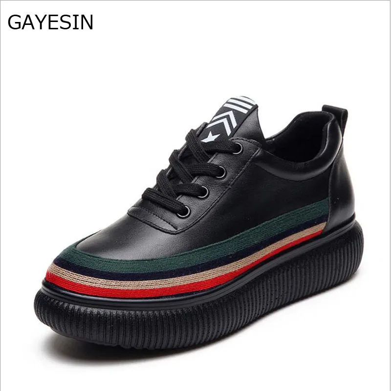 

2018 New Women Casual Shoes Breathable Fashion Women Sneakers Shoes High Heel Canvas Shoes For Girls bayan spor ayakkabi