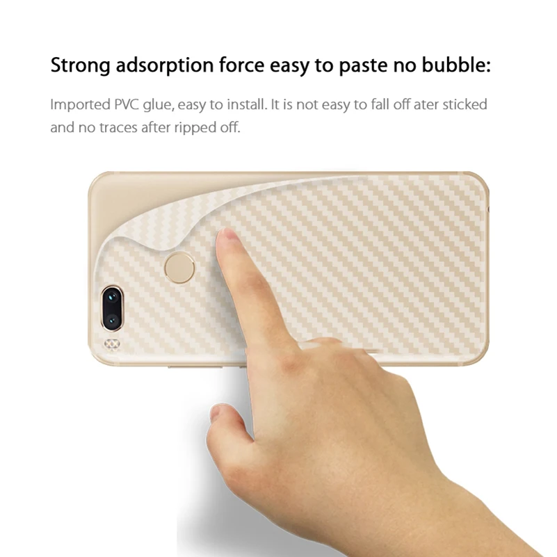 5 упаковок 3D задняя пленка из углеродного волокна для Xiaomi Redmi Note 2 3 4X4 Prime 3s 5A 6 6A