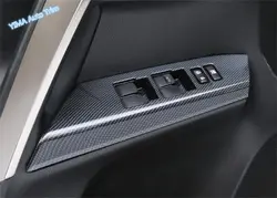 Lapetus для TOYOTA RAV4 RAV 4 2016 2017 2018 ABS Авто стиль Внутренняя дверь подлокотник окно Лифт Панель крышка отделка 4 шт