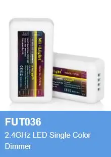 MiLight 2,4 г RF FUT035 FUT036 FUT037 FUT038 FUT039 светодиодный контроллер Диммер для одного цвета CCT RGB RGBW RGB+ CCT лента света