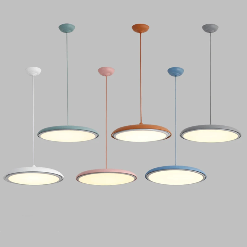 

Nordic minimalist LED pendant lights for living room bedroom dining room bar suspension hanging kitchen pendant lamp AC85-265V