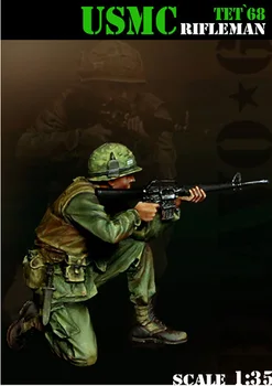

Assembly Unpainted Scale 1/35 ancient Rifleman, Tet'68 Crew - 1 figures figure Historical Resin Model Miniature Kit