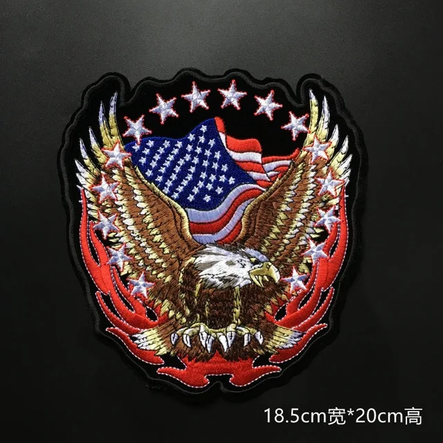 Eagle Flag Military Tactical Army Patch Embroidered Patches Iron on