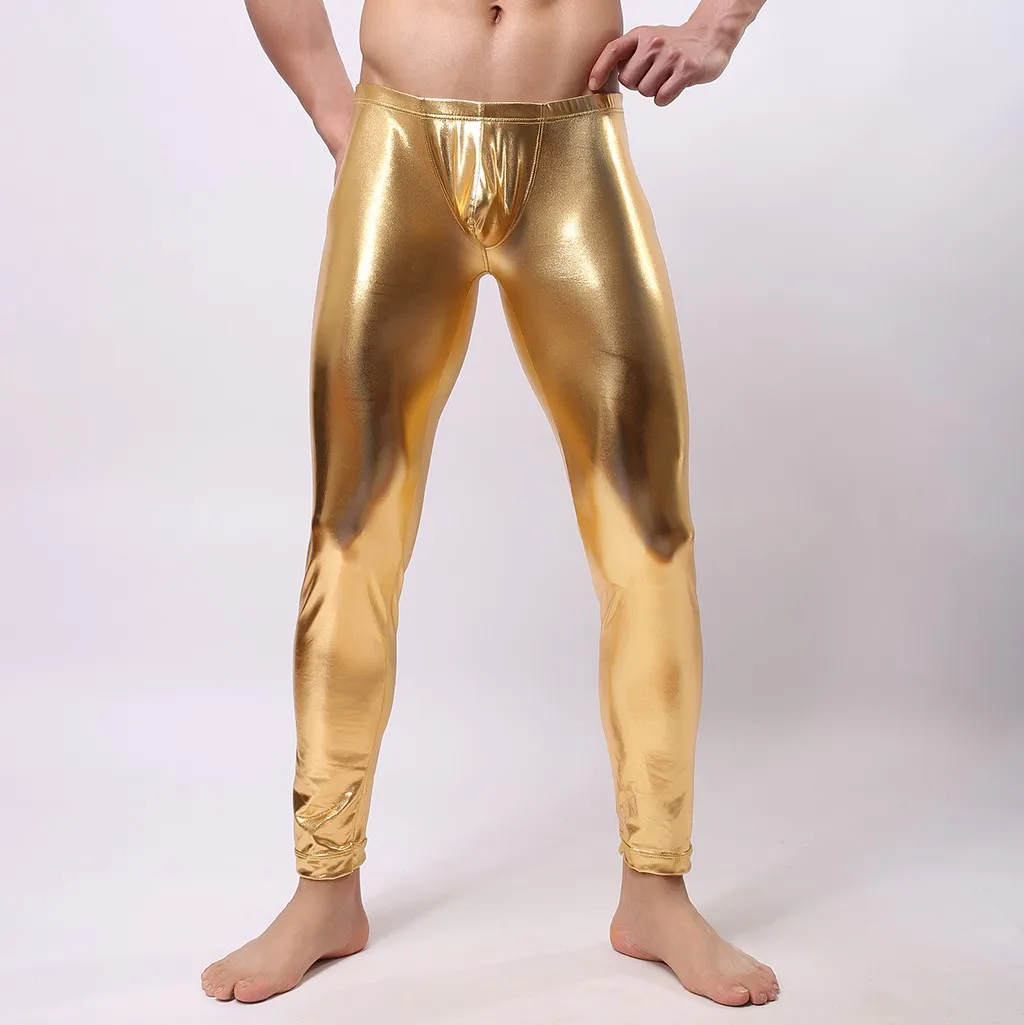 

Men's New Fashion Color Leather Trousers Sexy Trousers Штаны calça Pantalones Hose Un pantalon