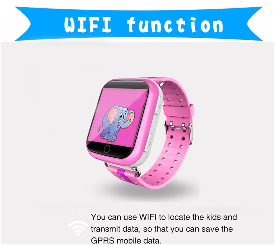  Kinder GPS Smart Uhr 154 zoll touch screen SOS Anruf Location GPS Tracker Uhr für Kinder Q100 Q750 