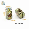 10pcs M4 M5 M6 M8  Barrel Bolts Cross Dowel Slotted  fittings for Beds Crib Chairs Horizontal hole nut  hammer embedded nut ► Photo 3/4