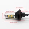 Ampoule LED Canbus double couleur blanc/ambre, indicateur de Direction arrière, clignotant avant de voiture, 2 pièces, 1156 7507 PY21W BAU15S 80W ► Photo 3/6