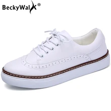BeckyWalk/белые весенние женские повседневные кроссовки на плоской подошве; женская школьная обувь на плоской подошве; женские водонепроницаемые Мокасины на шнуровке; zapatos mujer; WSH2867