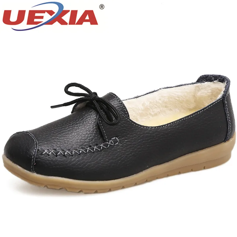 

UEXIA Women Sneakers 2018 Warm Shoes Casual Outdoor Walking Flats Lace-Up Female Platform Shoes zapatos de mujer Shoes Woman