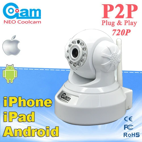 НЕО Coolcam nip 20ovx 720 P HD IP Камера сети Wi Fi ИК Ночное видение CCTV видеонаблюдения cam