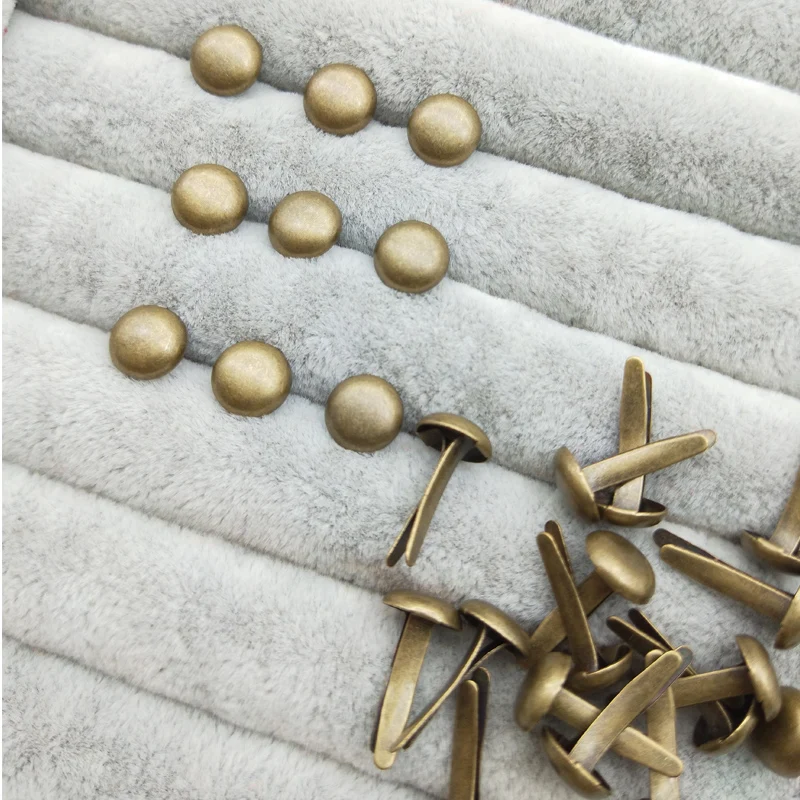 Metal Brads FISHWAVES 100pcs Bronze Vintage Metal Brads Diy Photo Album And Crafts Decoration Scrapbooking