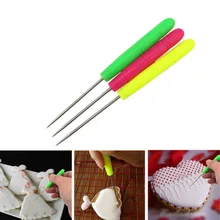 1pcs Mini Durable Biscuit Needle Cake Tester Baking Tools Stainless Steel Biscuit Icing Sugar Needle Baking& Pastry Tools