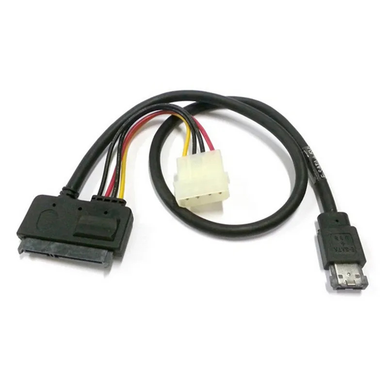 CY 50 см eSATAp Мощность комбинированный ESATA SATA 22pin &amp IDE/SATA 4pin 5V 12V для 3 5 &quot2 5&quot кабель