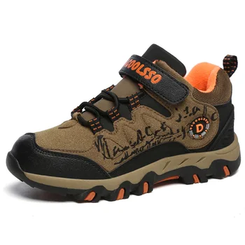 

QIUTEXIONG Autumn Winter Children Sneakers Boys Casual Shoes Girls Hiking Shoes Mountains Trainer Sport Footwear Anti-slippery