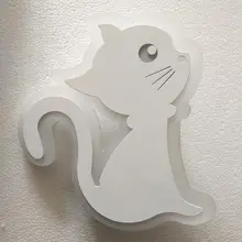 Modern Led Lamp Children Wall Light Bedroom Bedside Stair Sconce Cat Acrylic White Iron Indoor Home Lighting Fixtures 110-220V