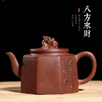 

Authentic Yixing Zisha Tea Set Original Mine Purple clay teapot for tea brewing Chinese kung fu teapot da hong pao tea infuser