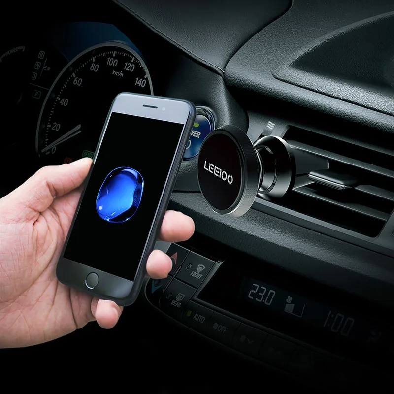 Leeioo Автомобильный держатель для телефона Магнитный вентиляционный держатель для мобильного смартфона магнитный штатив поддержка сотового телефона телефонного стола в автомобиле gps