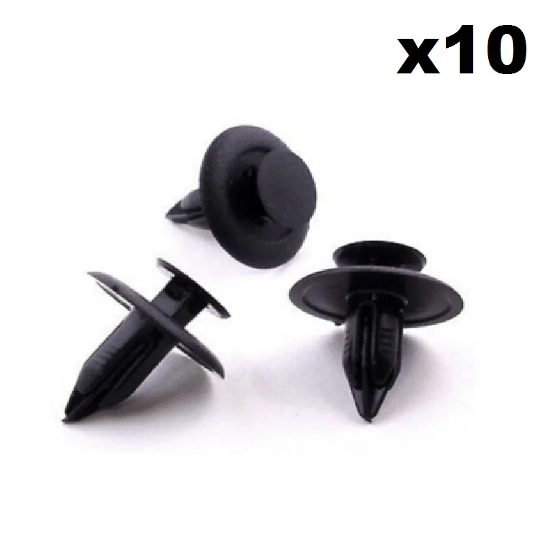 

10x 6mm plastic cladding clips- fit For some Honda & Nissan panels
