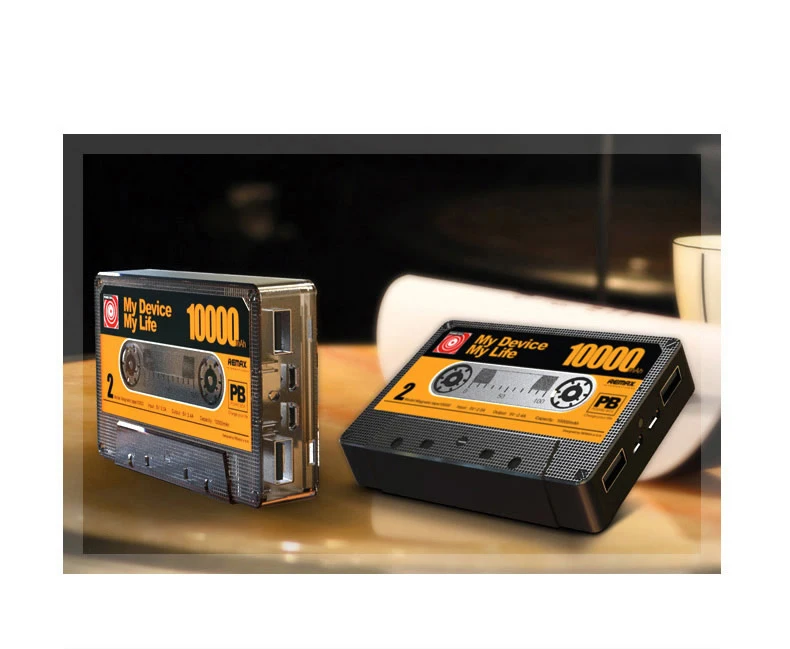 10000 мАч Внешний аккумулятор Ретро ленточный дизайн зарядное устройство для мобильного телефона для iphone x 7 8 xiaomi двойной usb порт Дополнительный резервный светодиодный светильник