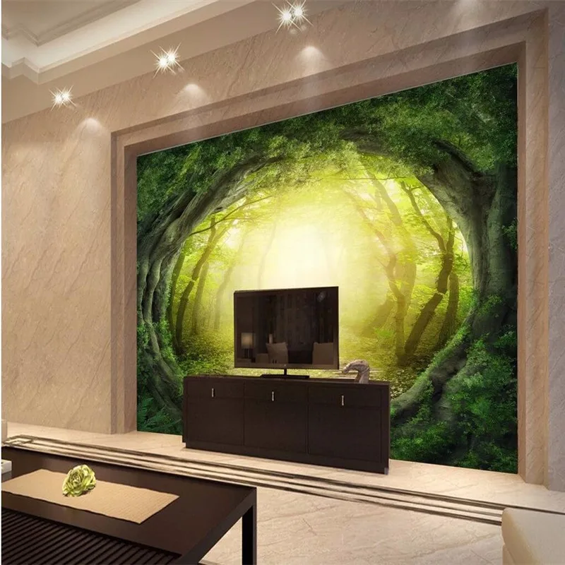 custom-photo-wallpaper-3d-Luxury-Quality-HD-Fantasy-Art-World-roots-forest-tunnel-3d-large-wallpaper