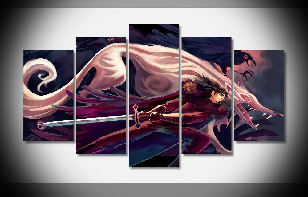 

P2245 Aki Yun Lee jonsnow 3 original Poster Framed Gallery wrap art print home wall decor wall picture Already to hang digital