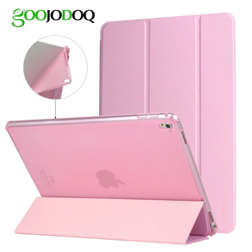 

For iPad Pro 9.7 Case 2016, Ultra Slim PU Leather+[Glitter Bling Silicone] Soft Back Case for Apple iPad Pro 9.7 Smart Cover