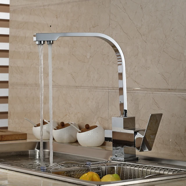 Special Offers Polished Chrome Dual-purpose Pure water Direct Drinking Water & Cold Hot Water Kitchen Faucet Special Offers Polished Chrome Dual-purpose Pure water Direct Drinking Water & Cold Hot Water Kitchen Faucet