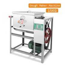 Электрическая тестомесильная машина, 15 кг, коммерческая Автоматическая тестомесильная машина из нержавеющей стали, 220 В, 1500 Вт, кухонная техника CE