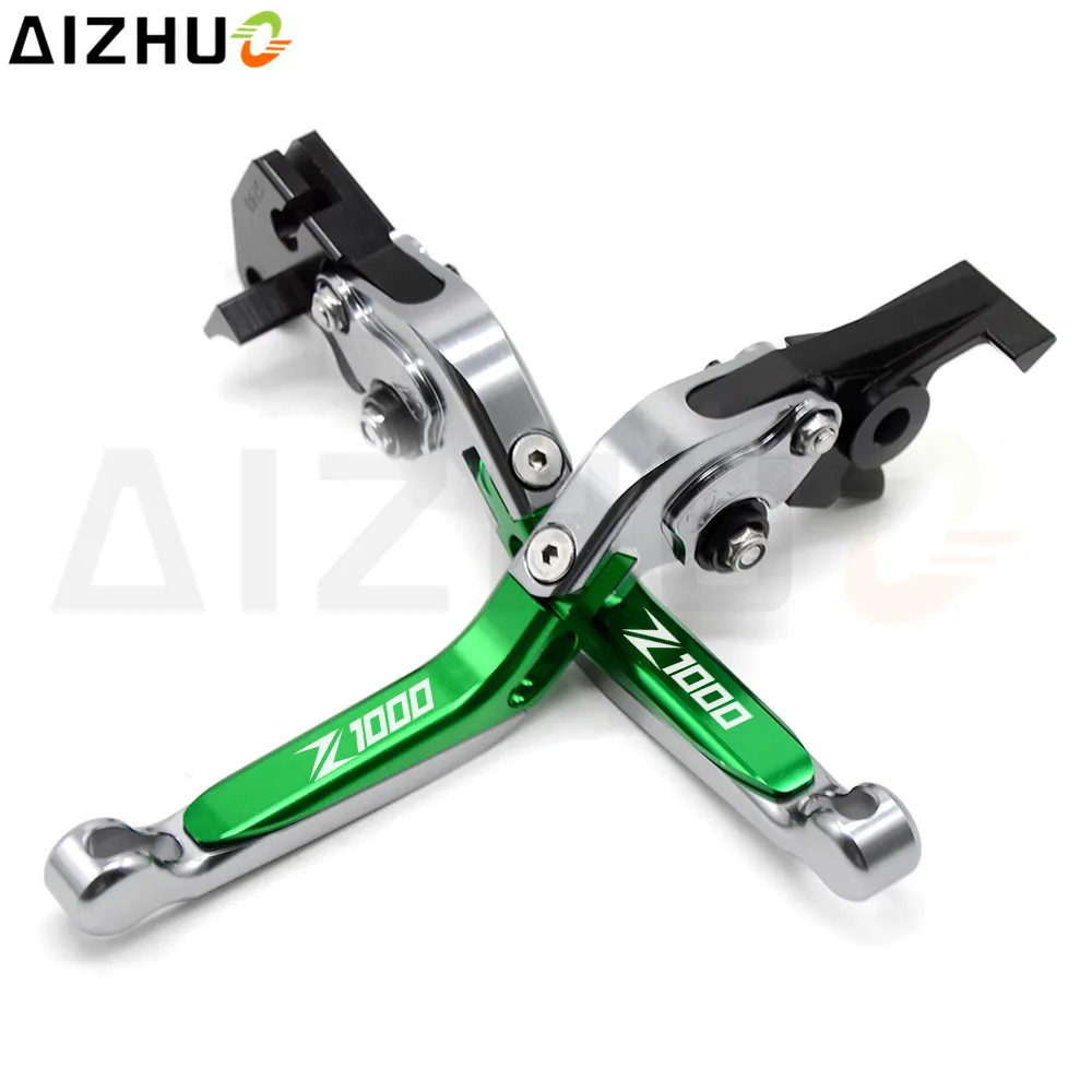 For Kawasaki Z1000 2007-2016 CNC Motorcycle Clutch Brake Lever Aluminum Adjustable Extendable Brake Clutch Z1000 LOGO Lever