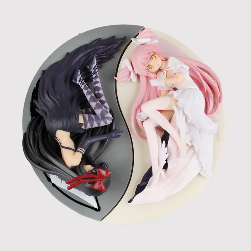 Puella Magi Madoka Magica Kaname Madoka& Devil Akemi Homura Sleeping 1/8 масштаб окрашенная фигурка Коллекционная модель игрушки