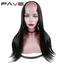 FAVE синтетический парик средства ухода за кожей волна натуральный черный 18 дюйм(ов) для черный для женщин Высокая левая сторона