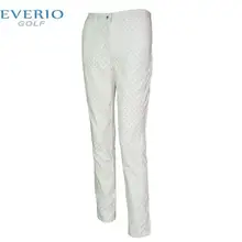 EVERIO британский стиль гольф клетчатые штаны демисезонный для женщин Одежда Спортивная дышащий стрейч тонкий леди брюки для гольфа