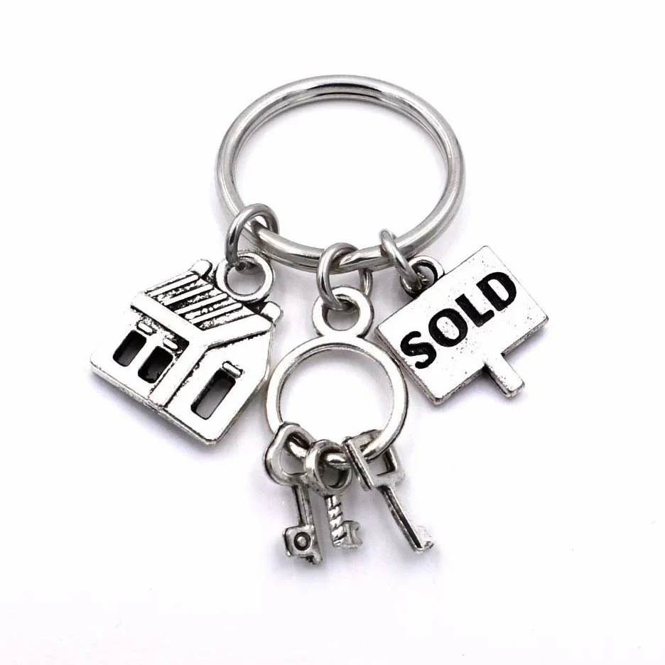 Брелок Realtor агент по продажам молния подарок на новоселье продается брелок