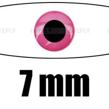 7 мм 3D Розовый/ 700 мягкие формованные 3D голографические глаза рыбы, муха, джиг, приманка