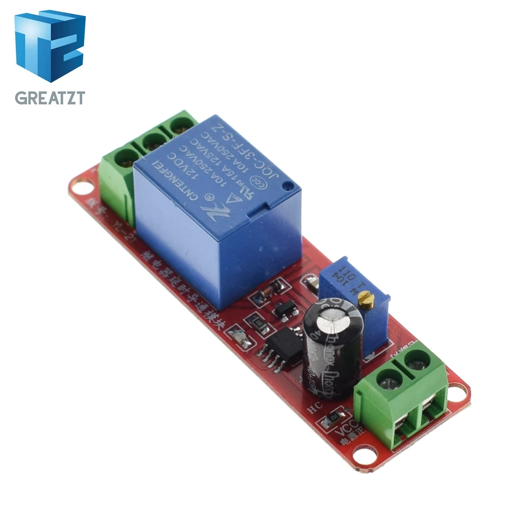 Greatzt 1 шт. NE555 таймер переключатель регулируемая модуль реле задержки времени