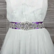 2015 New Design Fashion Rhinestones Wedding Dress Belt Bridal Sash Evening Dress Decoration Belt Hot Selling 400Cm Length RIbbon