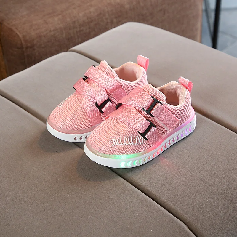 

E CN led sport sneakers kids shoes girls boys baby children luminous sneakers casual flat kids baby shoes glowing sneakers