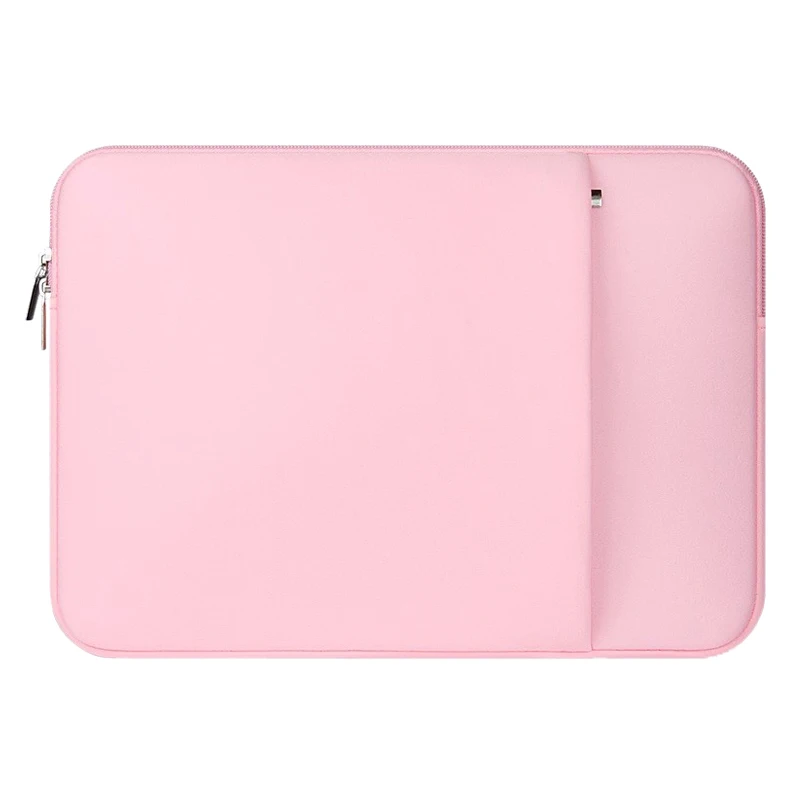 

Sleeve Case For Macbook Laptop AIR PRO Model 2 Pink 11"/13"/14"/15" with outer pocket