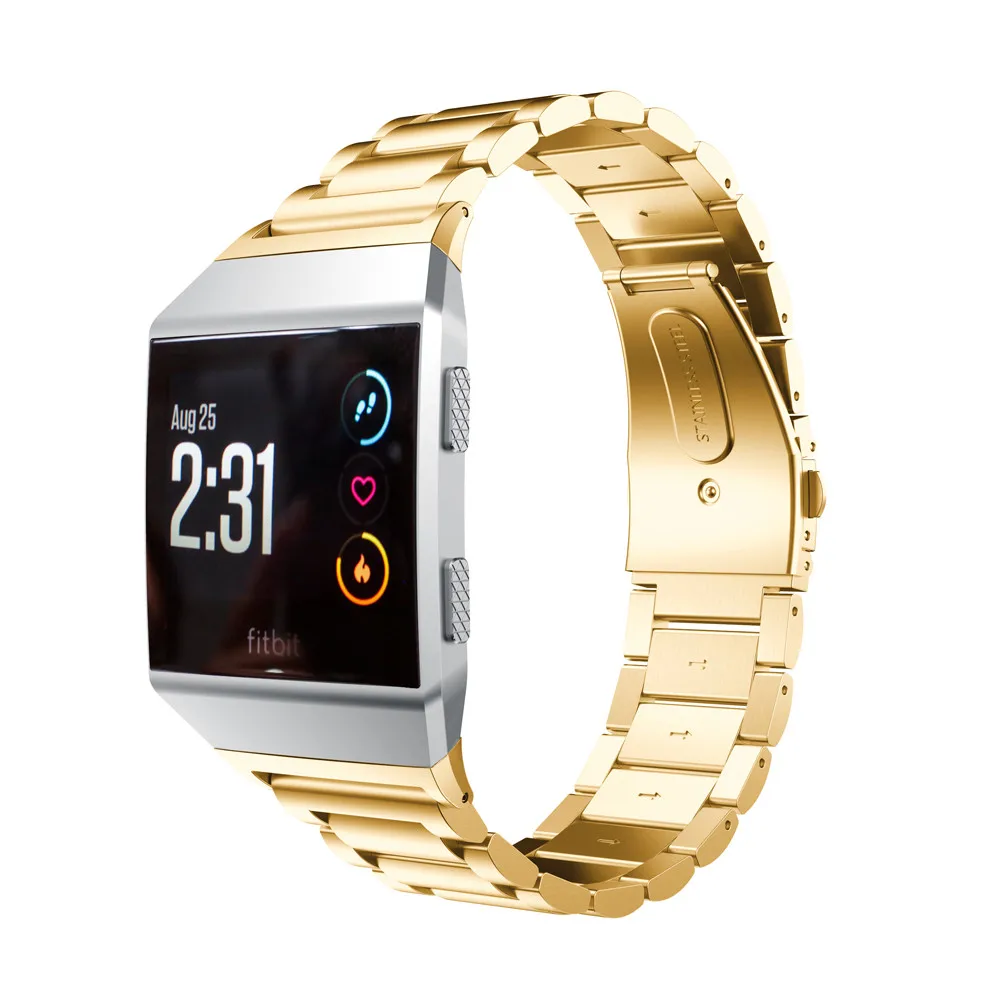 Ремешок для часов Fitbit Ionic из нержавеющей стали металлический сменный ремешок на запястье для Fitbit Ionic Смарт часы с ремешком-браслетом