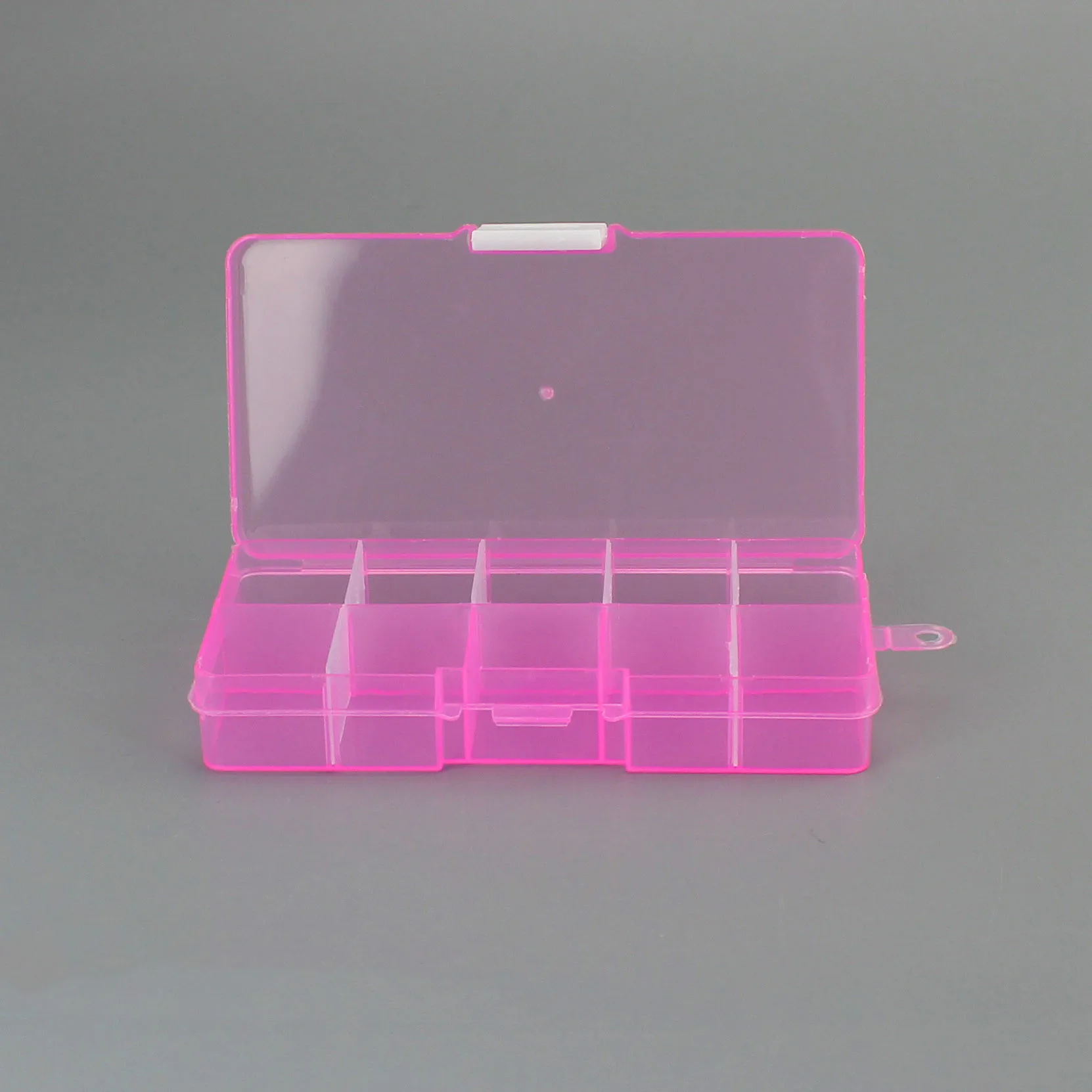 10 ячеек красочный портативный ящик для хранения ювелирных изделий контейнер кольцо электронные детали винтовые шарики Органайзер пластиковая коробка