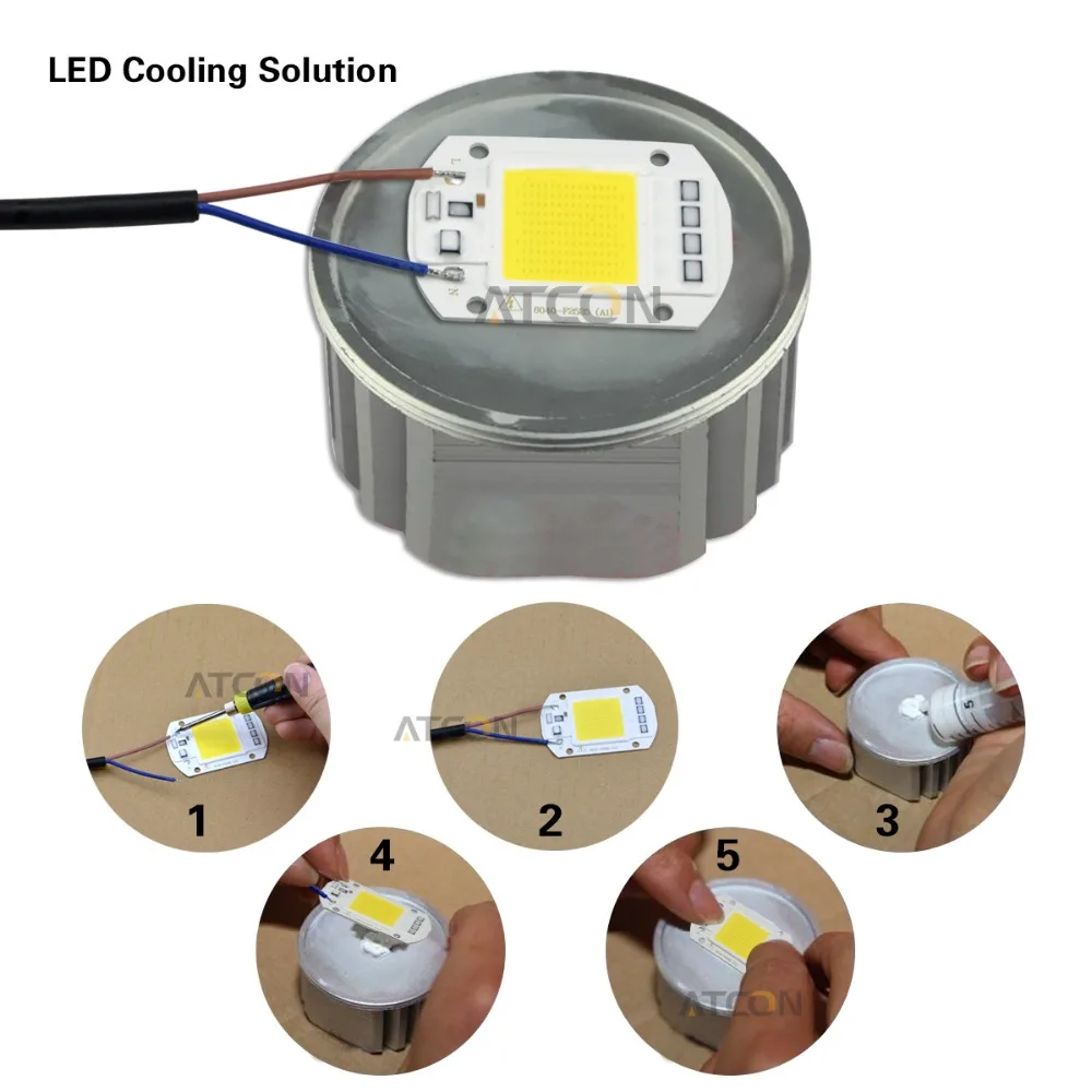 Светодиодный лазерный диод 220V прожектор источник света COB светодиодный чип Встроенный смарт-чип IC для точечный светодиодный светильник Сделай Сам лампа лампада СВЕТОДИОДНЫЙ матричный 3 Вт-50 Вт