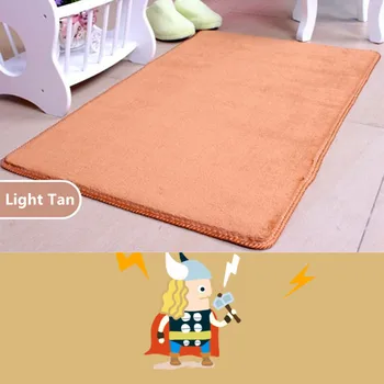 

Free Shipping Coral Velvet Light Tan Carpet Bath Mat Floor/Door mat Absorbent Non-Slip Prayer Mat 40x60/50x80/60x90/80x160cm