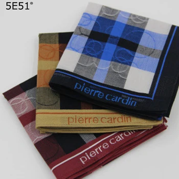 

Men handkerchief kerchief cotton 100% /concise style check printed 48cm/Many Uses