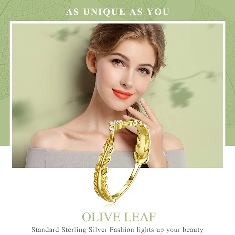 Olive Leaf Ring 3